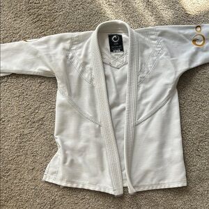Origins White and Gold Women's Martial Arts Gi Jacket size A0